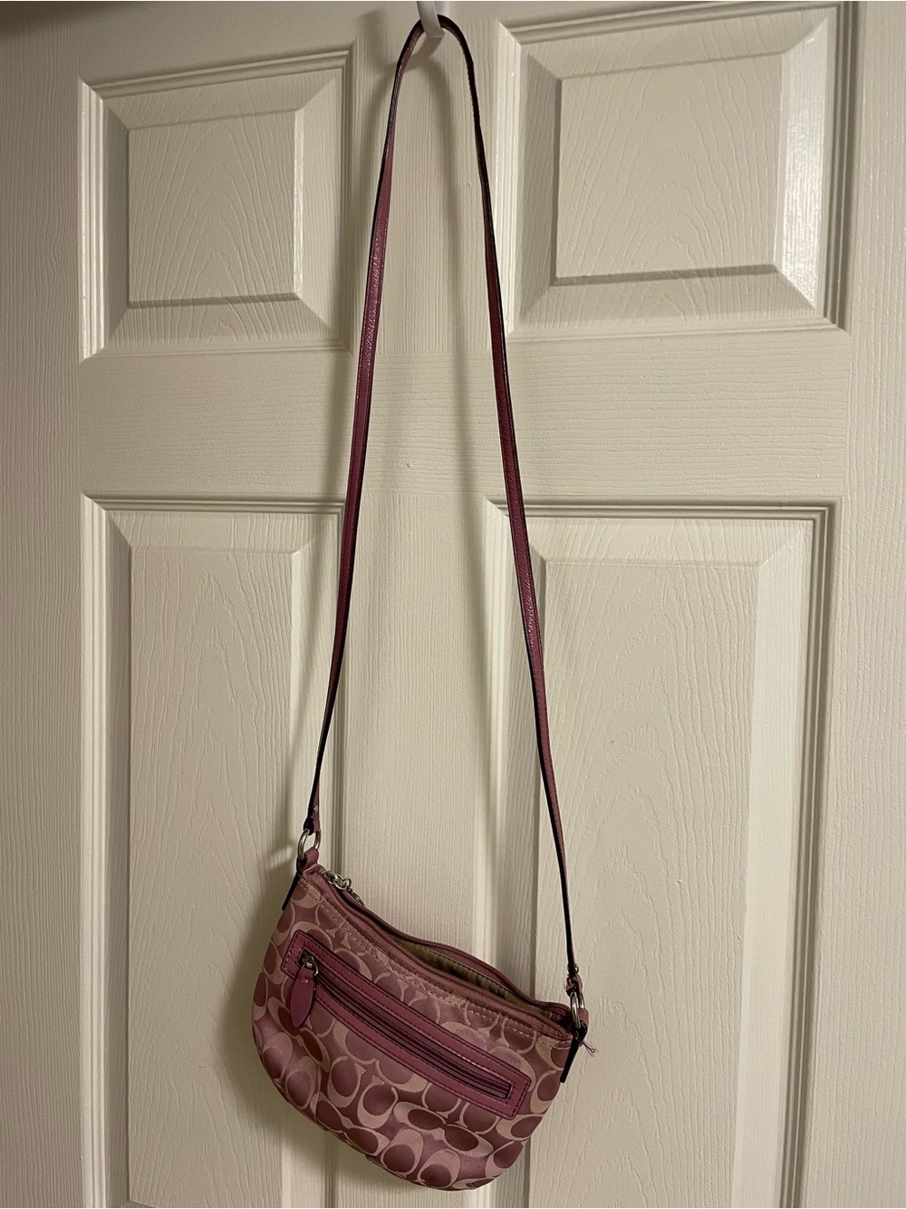 Coach Dusty Rose Signature Crossbody Bag